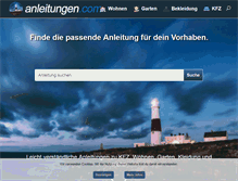 Tablet Screenshot of anleitungen.com